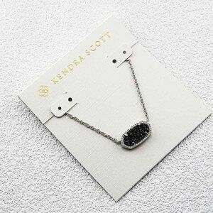 Kendra Scott Black Quartz Necklace